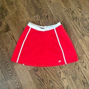 New Balance Red Tennis Skort
